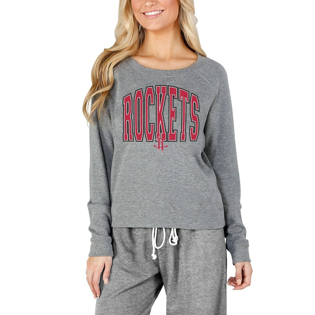 Houston Rockets Concepts Sport Women's Mainstream Terry Long Sleeve Top On Sale