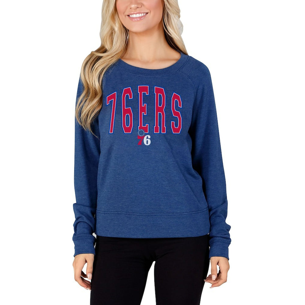 Philadelphia 76ers Concepts Sport Women's Mainstream Terry Long Sleeve Top Discount