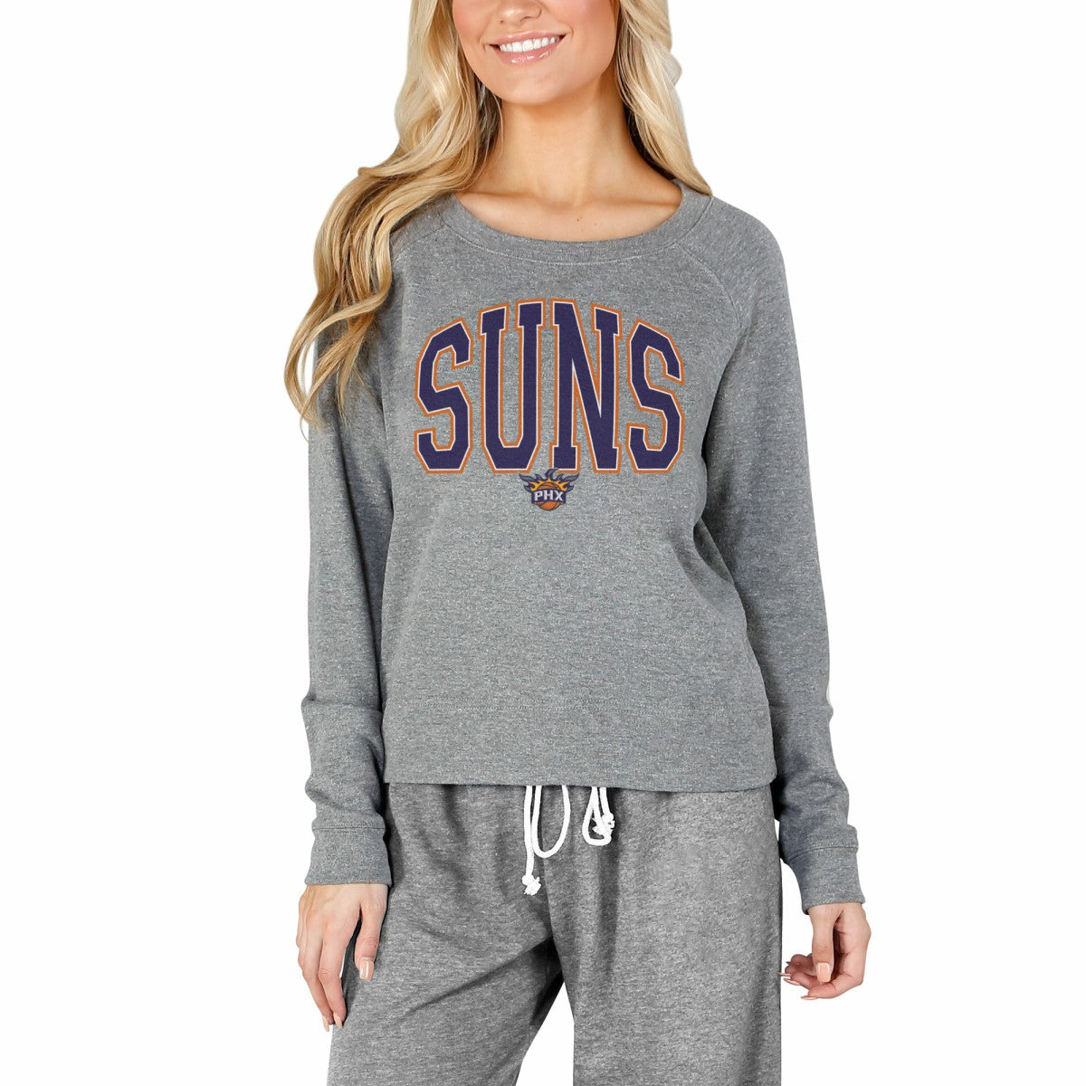 Phoenix Suns Concepts Sport Women's Mainstream Terry Long Sleeve Top Outlet