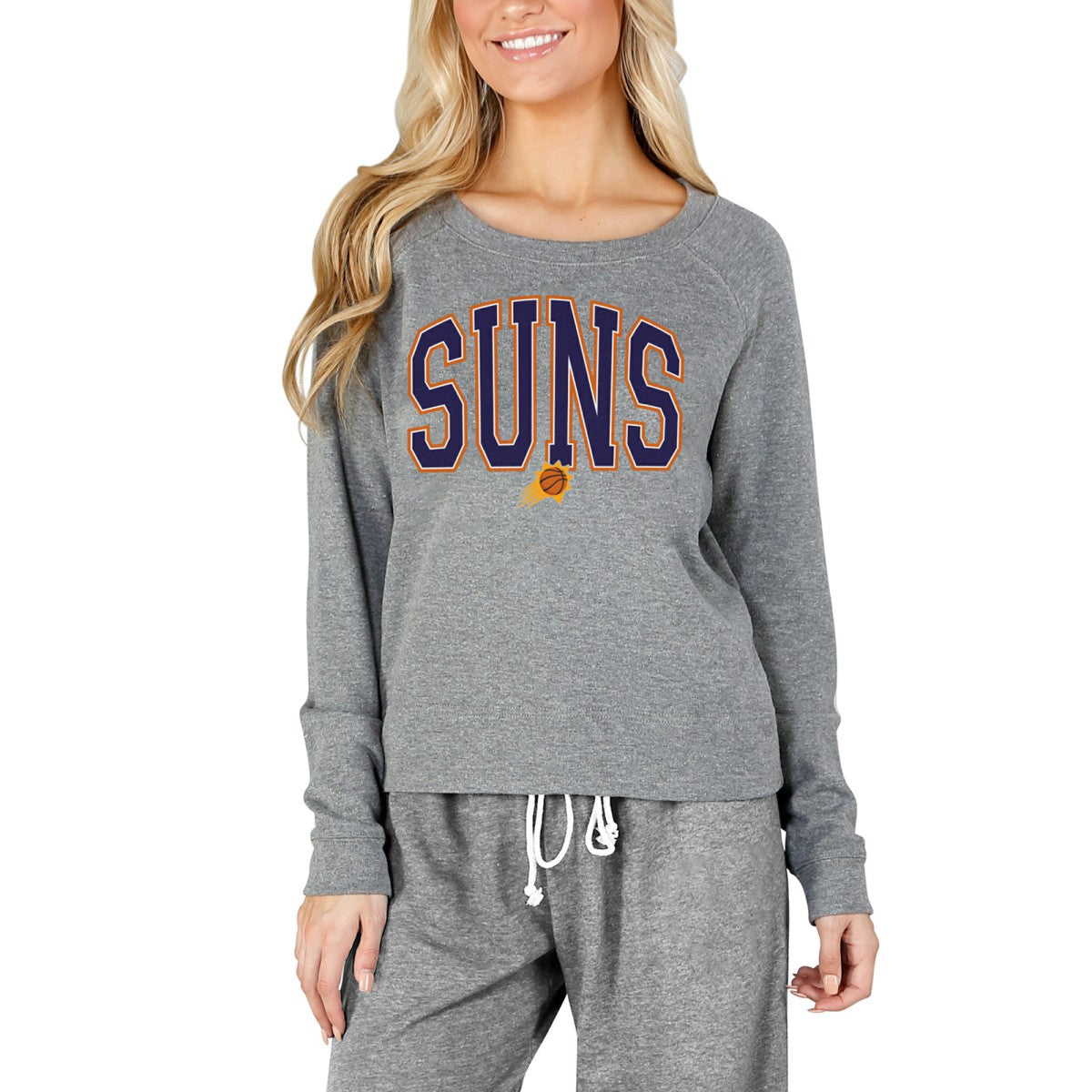 Phoenix Suns Concepts Sport Women's Mainstream Terry Long Sleeve Top Outlet