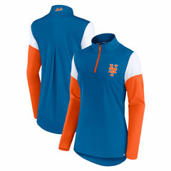 New York Mets Fanatics Women's Authentic Fleece Quarter-Zip Jacket | MLB US