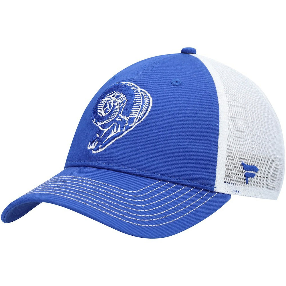 Los Angeles Rams Fanatics Fundamental Vintage Trucker Unstructured Adjustable Hat