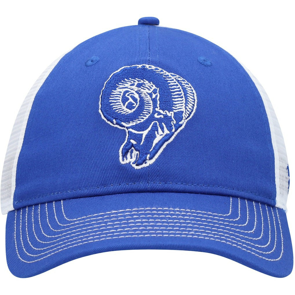 Los Angeles Rams Fanatics Fundamental Vintage Trucker Unstructured Adjustable Hat