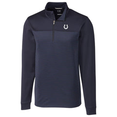 Indianapolis Colts  Cutter & Buck Traverse Stripe Quarter-Zip Pullover Jacket