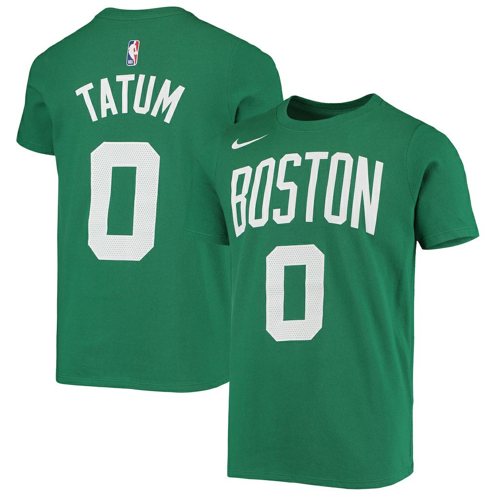 Jayson Tatum Boston Celtics Youth Logo Name & Number Performance T-Shirt Online