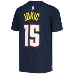 Nikola Jokic Denver Nuggets Youth Logo Name & Number Performance T-Shirt sale For Sale