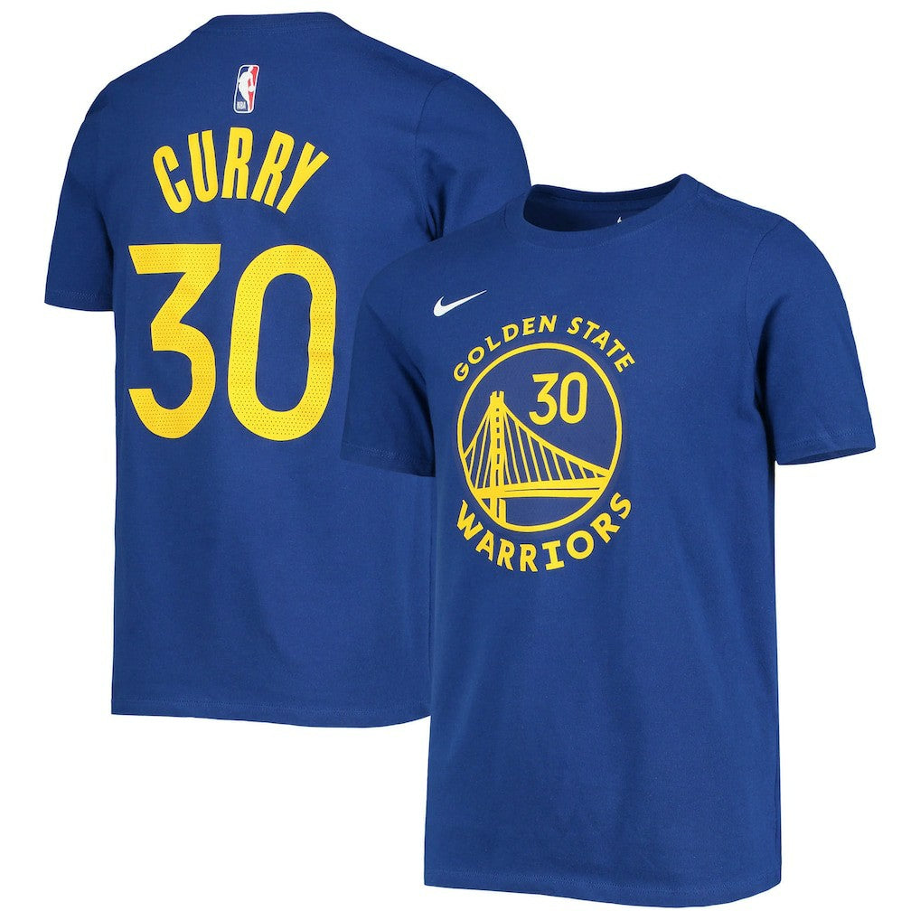 Stephen Curry Golden State Warriors Youth Logo Name & Number Performance T-Shirt sale On Sale