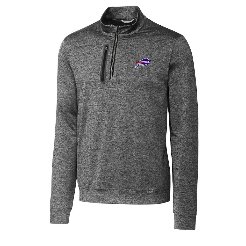 Buffalo Bills  Cutter & Buck Big & Tall Stealth Quarter-Zip Pullover Jacket