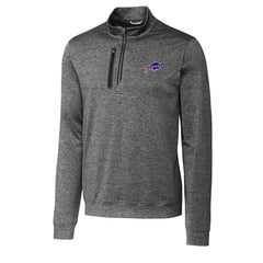 Buffalo Bills  Cutter & Buck Big & Tall Stealth Quarter-Zip Pullover Jacket