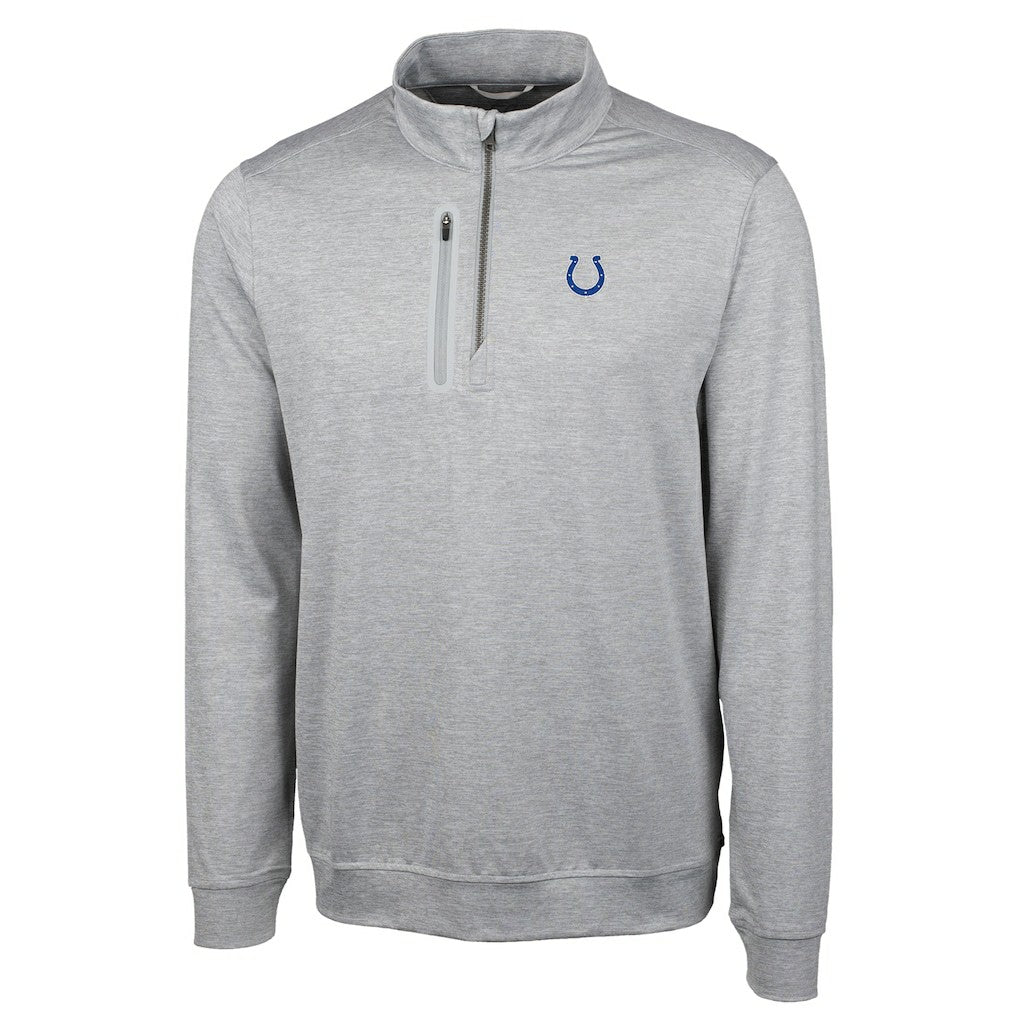 Indianapolis Colts  Cutter & Buck Big & Tall Stealth Quarter-Zip Pullover Jacket