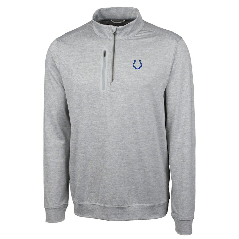 Indianapolis Colts  Cutter & Buck Big & Tall Stealth Quarter-Zip Pullover Jacket