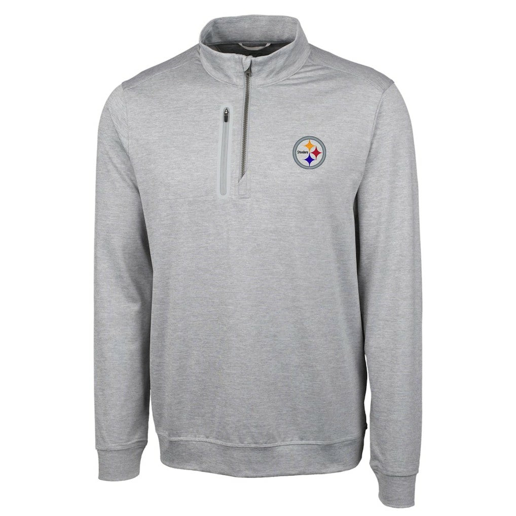Pittsburgh Steelers  Cutter & Buck Big & Tall Stealth Quarter-Zip Pullover Jacket