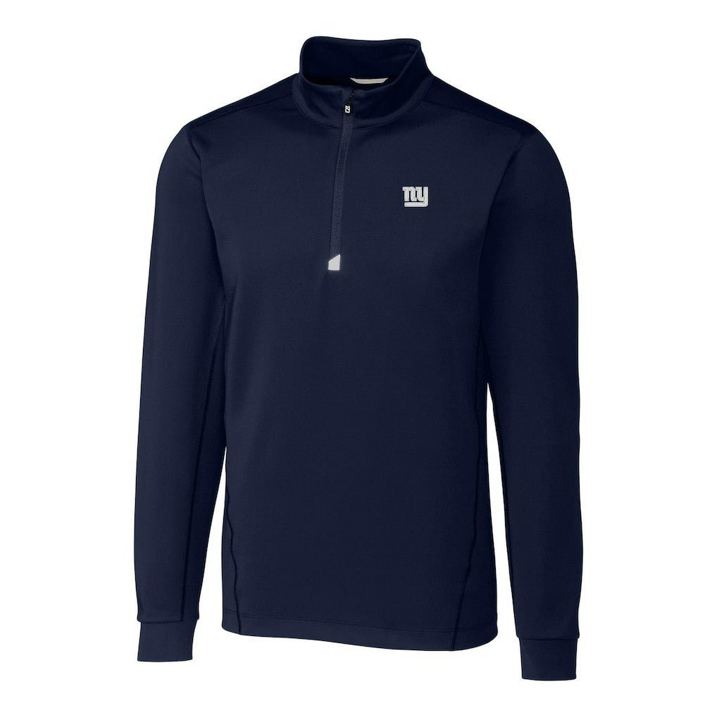 New York Giants  Cutter & Buck Big & Tall Traverse Quarter-Zip Pullover Jacket