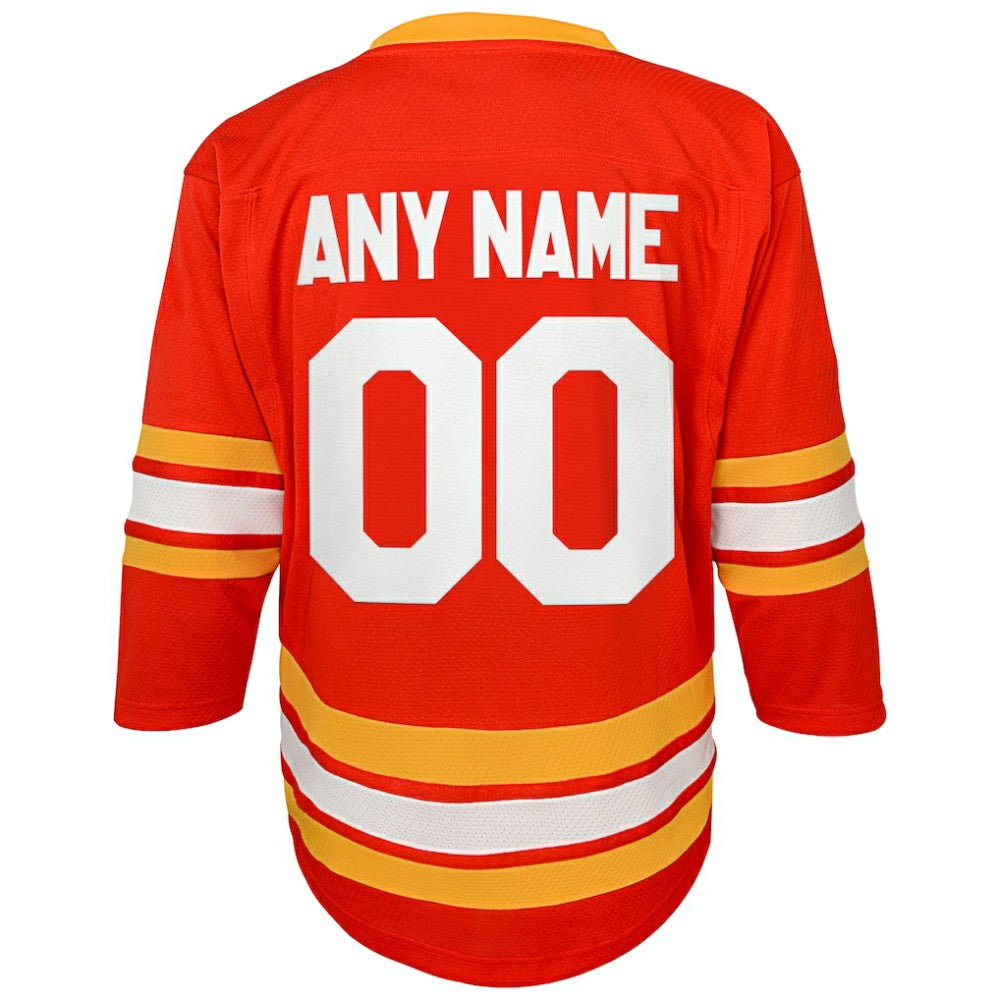 Calgary Flames Youth Home Replica Custom Jersey Outlet