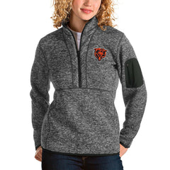 Chicago Bears  Antigua Women's Bear Head Fortune Half-Zip Pullover Jacket