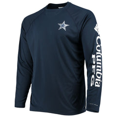 Dallas Cowboys Columbia Terminal Tackle Omni-Shade Raglan Long Sleeve T-Shirt
