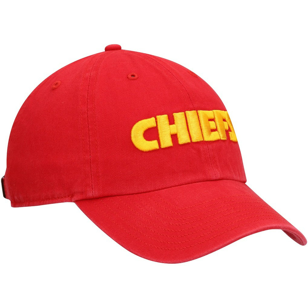Kansas City Chiefs 47 brand '47 Clean Up Script Adjustable Hat