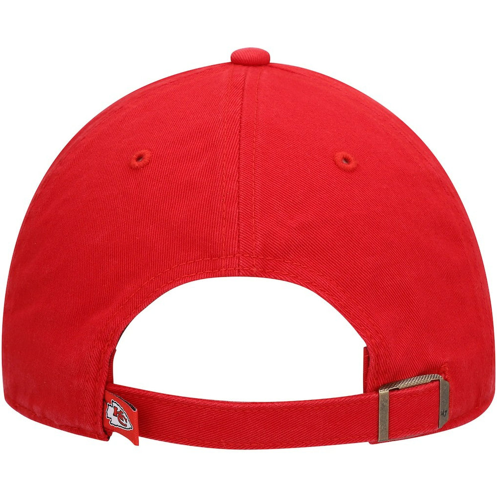 Kansas City Chiefs 47 brand '47 Clean Up Script Adjustable Hat