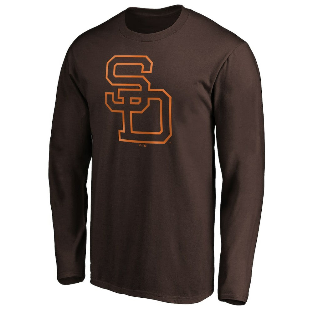 San Diego Padres Cooperstown Collection Huntington Logo Long Sleeve T-Shirt | MLB On Sale