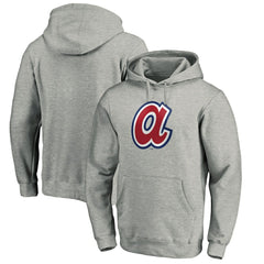 Atlanta Braves Cooperstown Collection Huntington Logo Fitted Pullover Hoodie | MLB Shop