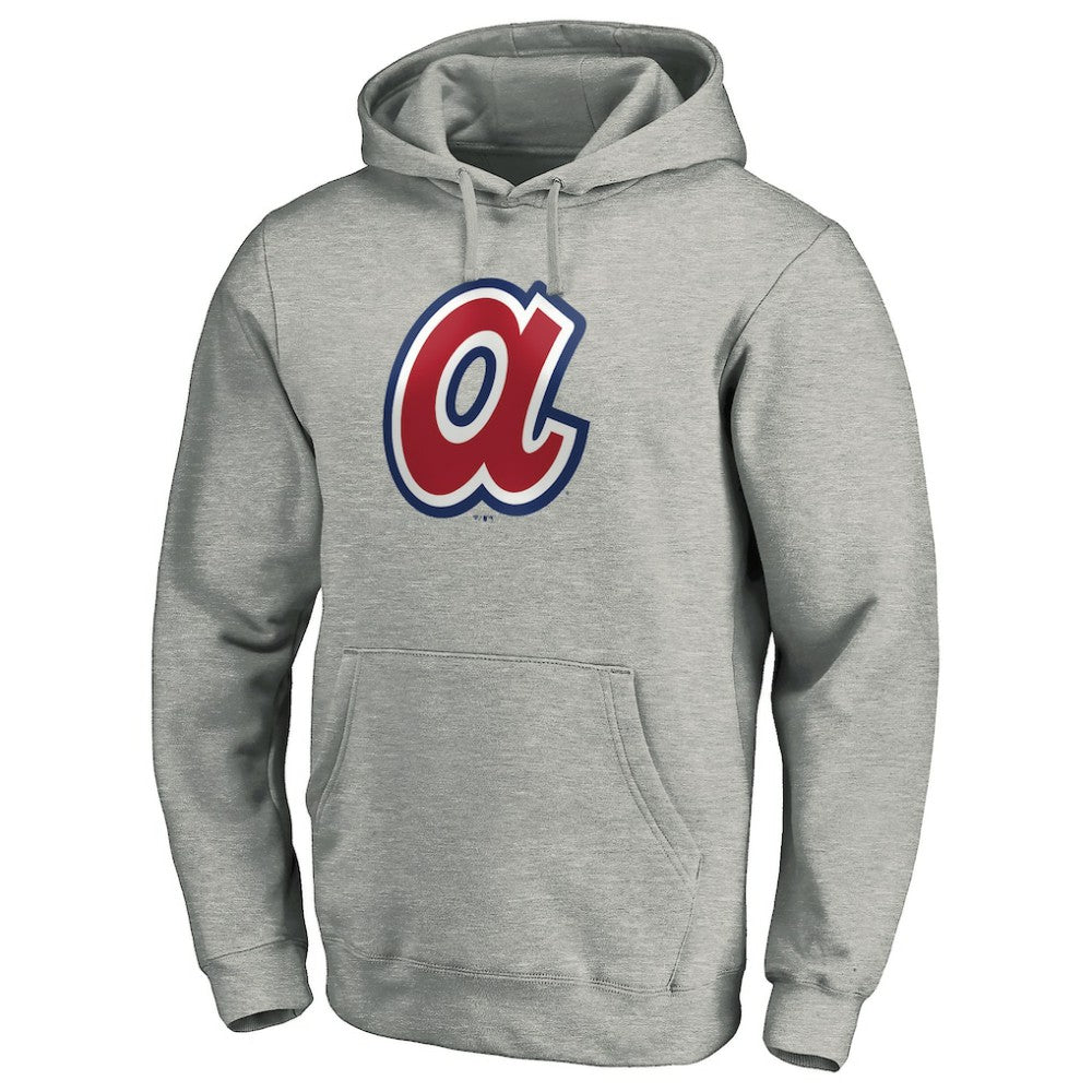 Atlanta Braves Cooperstown Collection Huntington Logo Fitted Pullover Hoodie | MLB Shop