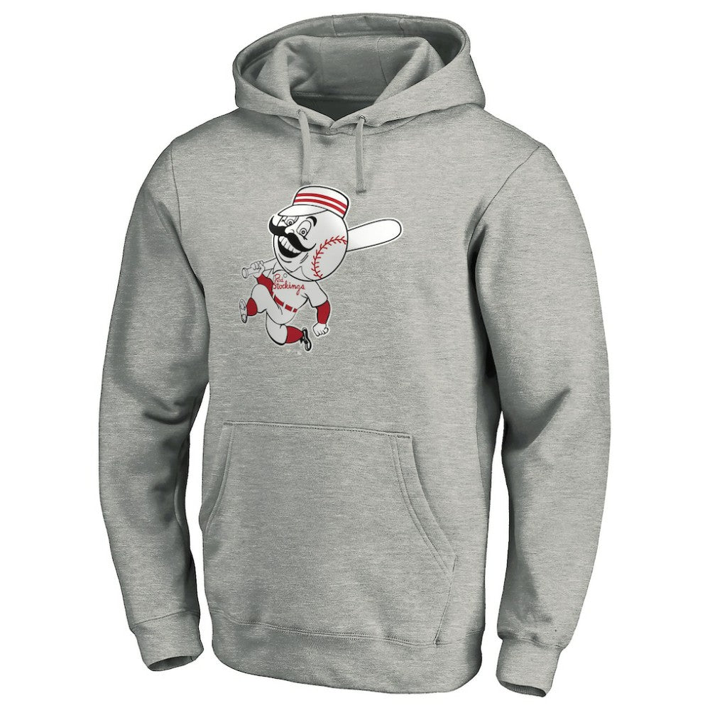 Cincinnati Reds Cooperstown Collection Huntington Logo Fitted Pullover Hoodie | MLB For sale