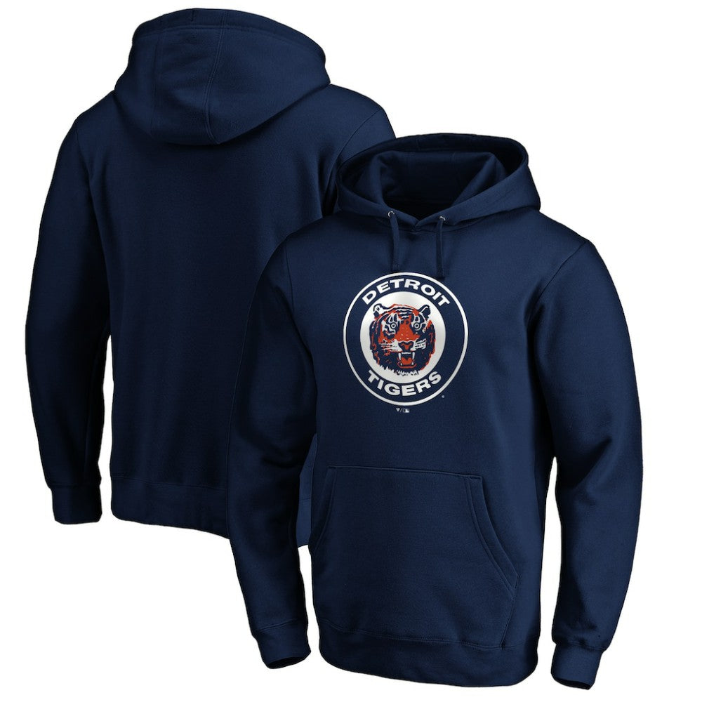 Detroit Tigers Cooperstown Collection Huntington Logo Fitted Pullover Hoodie | MLB New