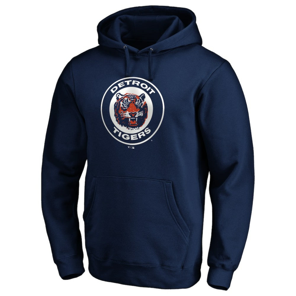 Detroit Tigers Cooperstown Collection Huntington Logo Fitted Pullover Hoodie | MLB New