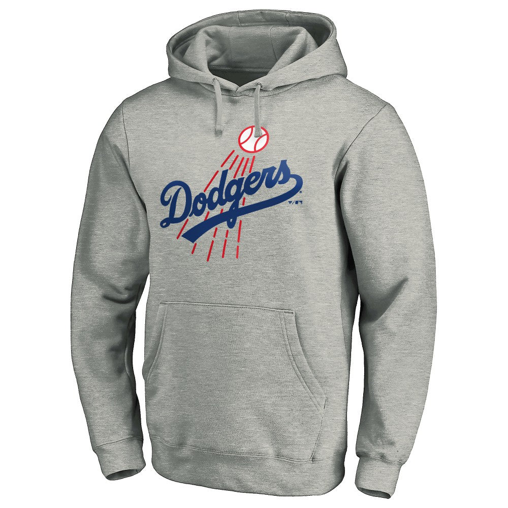 Los Angeles Dodgers Cooperstown Collection Huntington Logo Fitted Pullover Hoodie | MLB Online