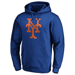 New York Mets Cooperstown Collection Huntington Logo Fitted Pullover Hoodie | MLB Online