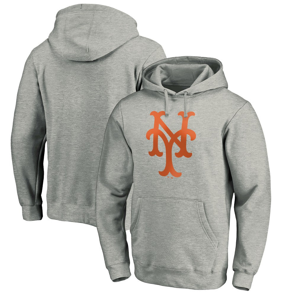 New York Mets Cooperstown Collection Huntington Logo Fitted Pullover Hoodie | MLB Shop