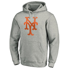 New York Mets Cooperstown Collection Huntington Logo Fitted Pullover Hoodie | MLB Shop