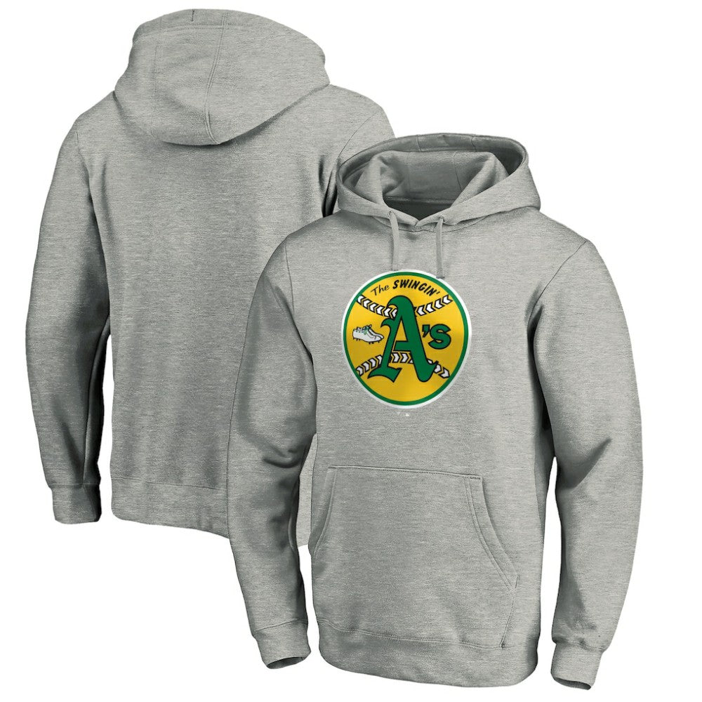 Athletics Cooperstown Collection Huntington Logo Fitted Pullover Hoodie | MLB Discount