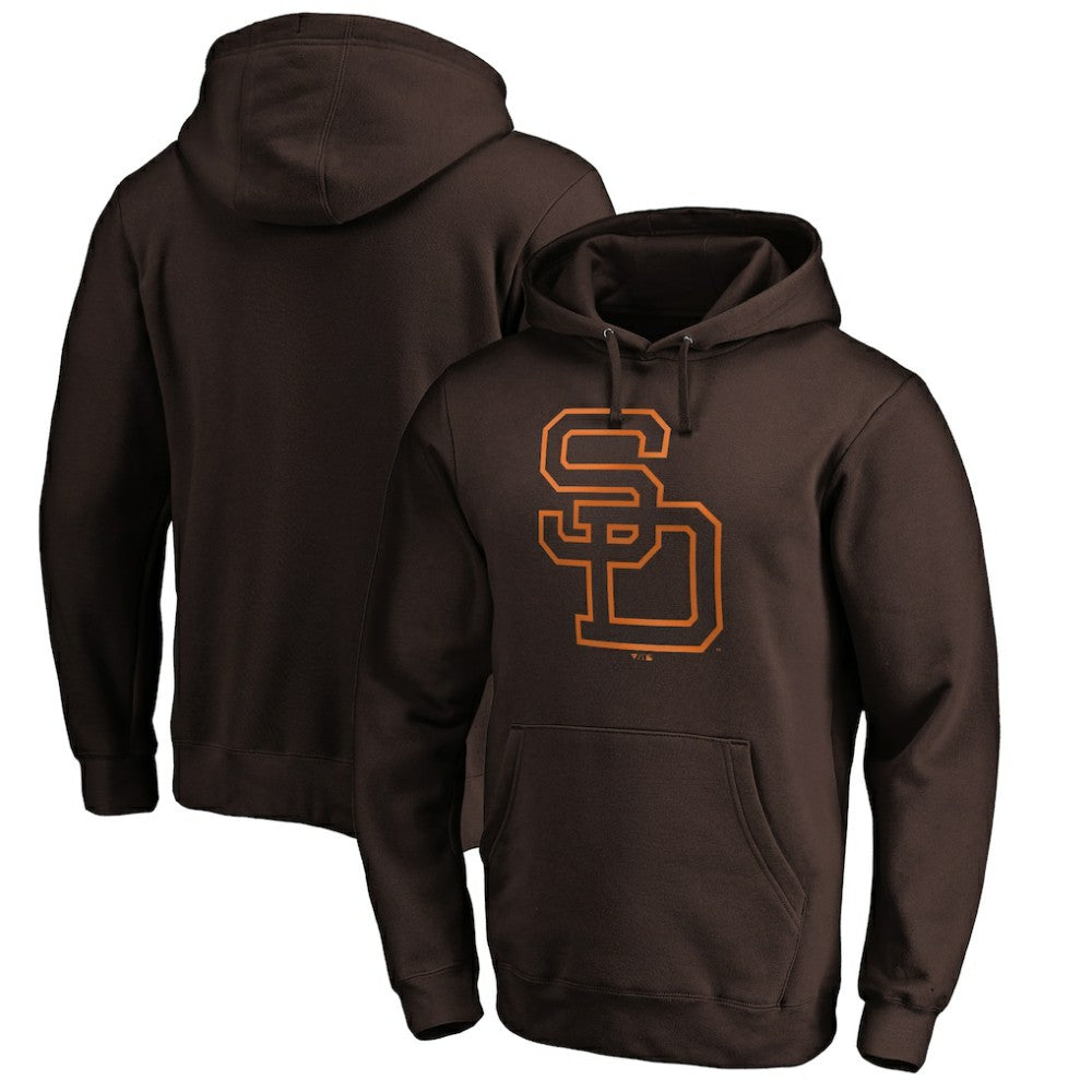 San Diego Padres Cooperstown Collection Huntington Logo Fitted Pullover Hoodie | MLB Sale