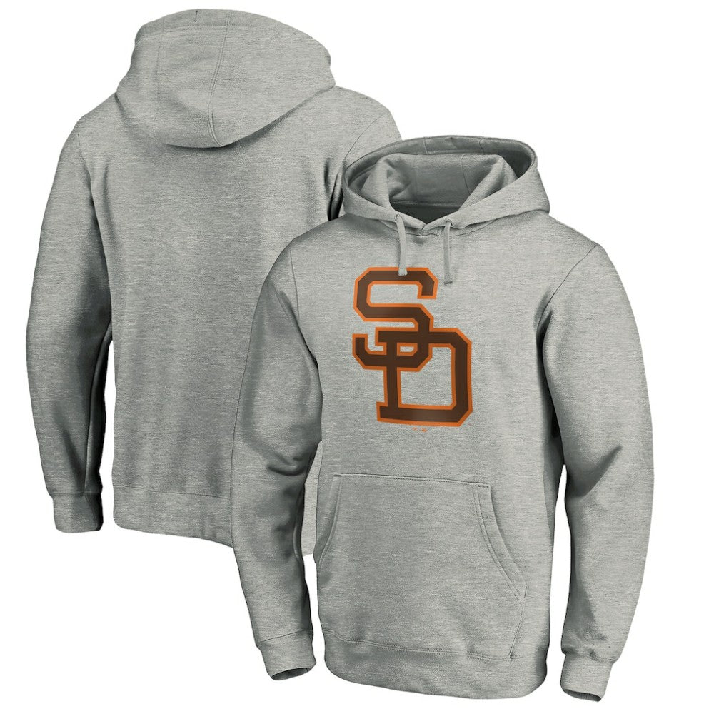 San Diego Padres Cooperstown Collection Huntington Logo Fitted Pullover Hoodie | MLB On Sale