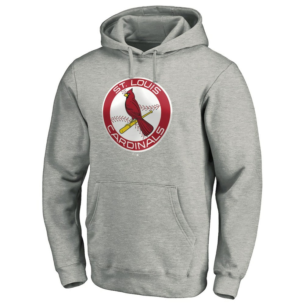 St. Louis Cardinals Cooperstown Collection Huntington Logo Fitted Pullover Hoodie | MLB For sale