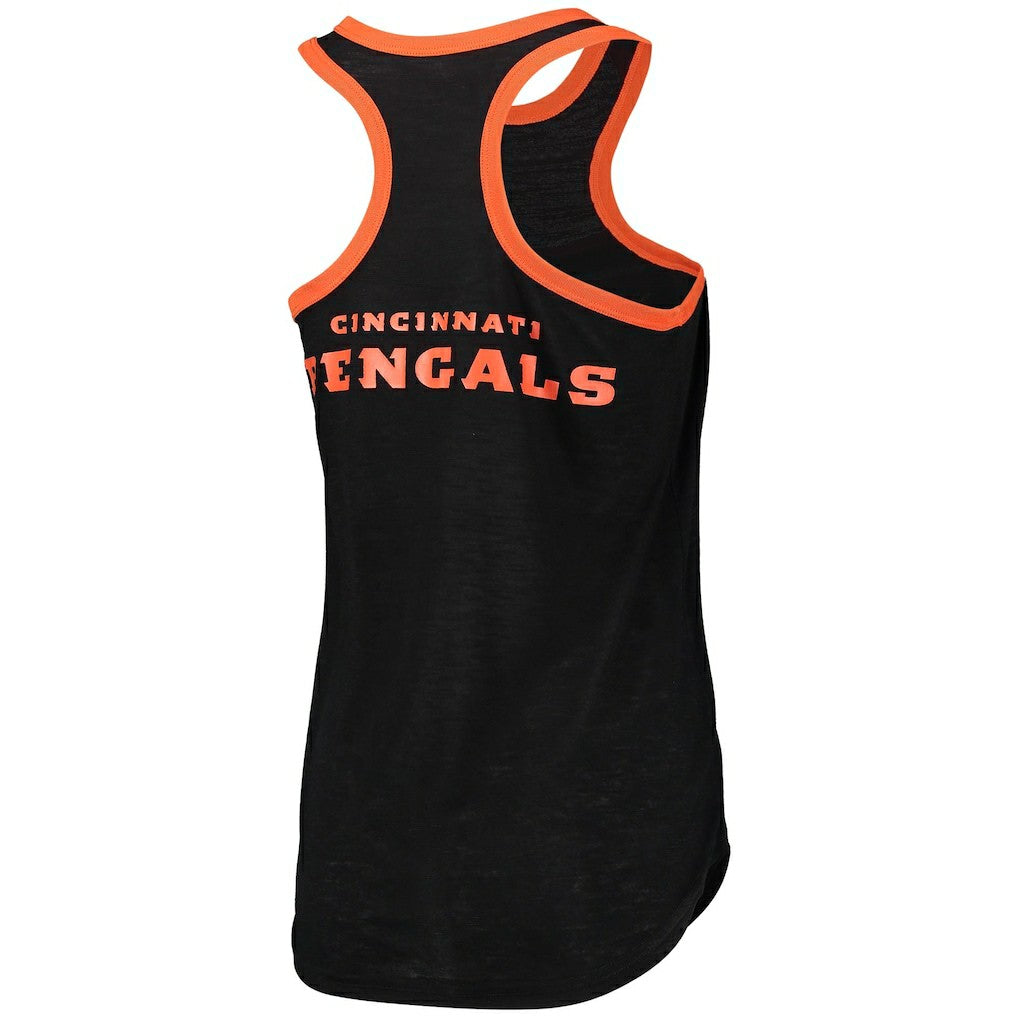 Cincinnati Bengals  G-III 4Her by Carl Banks Women's Tater Burnout Tank Top