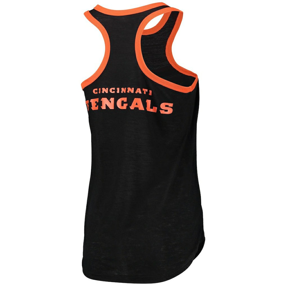 Cincinnati Bengals  G-III 4Her by Carl Banks Women's Tater Burnout Tank Top