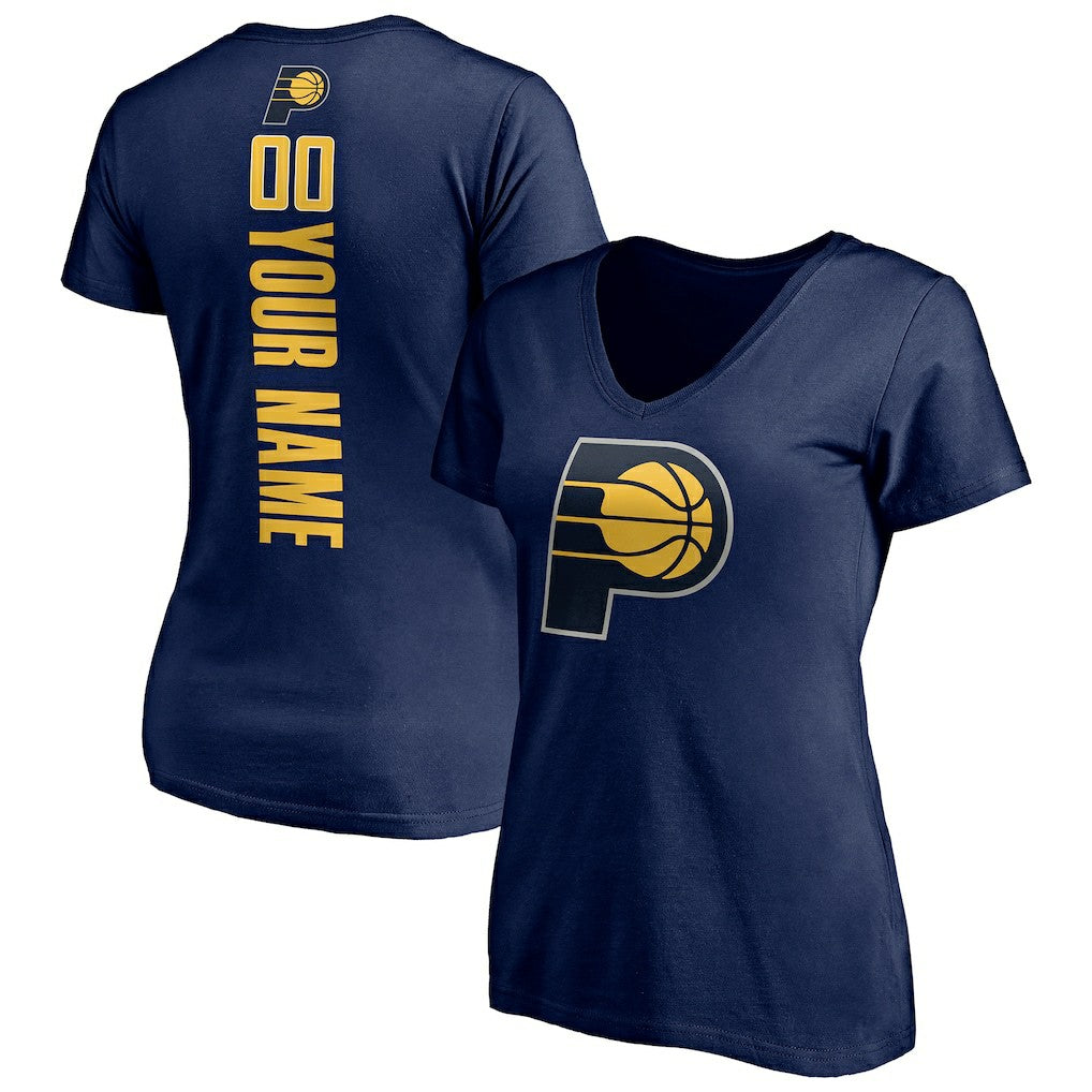 Indiana Pacers Women's Playmaker Personalized Name & Number V-Neck T-Shirt For Sale