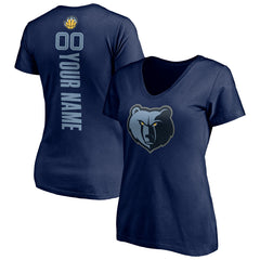 Memphis Grizzlies Women's Playmaker Personalized Name & Number V-Neck T-Shirt New