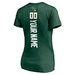 Milwaukee Bucks Women's Playmaker Personalized Name & Number V-Neck T-Shirt Online