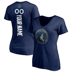 Minnesota Timberwolves Women's Playmaker Personalized Name & Number V-Neck T-Shirt Discount