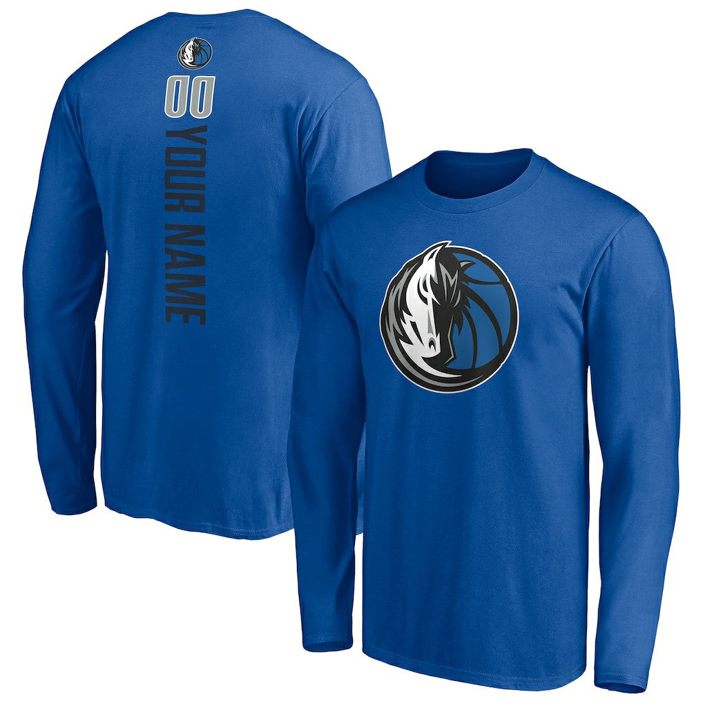 Dallas Mavericks Playmaker Personalized Name & Number Long Sleeve T-Shirt sale Discount