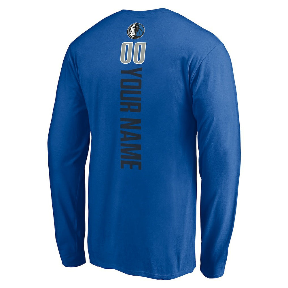 Dallas Mavericks Playmaker Personalized Name & Number Long Sleeve T-Shirt sale Discount