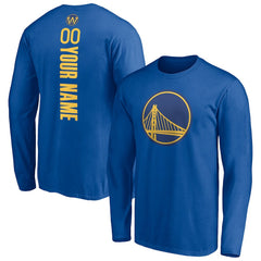 Golden State Warriors Playmaker Personalized Name & Number Long Sleeve T-Shirt sale New