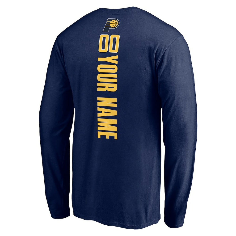 Indiana Pacers Playmaker Personalized Name & Number Long Sleeve T-Shirt Discount