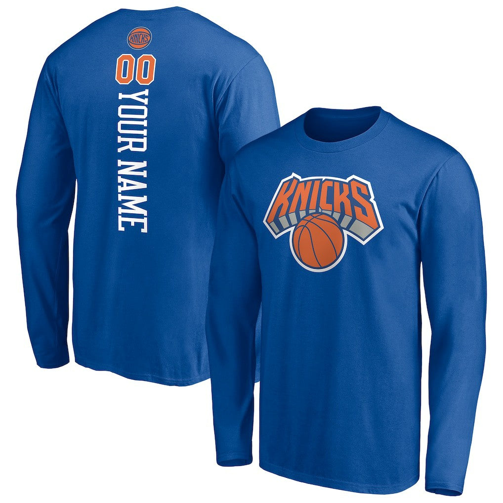 New York Knicks Playmaker Personalized Name & Number Long Sleeve T-Shirt Discount