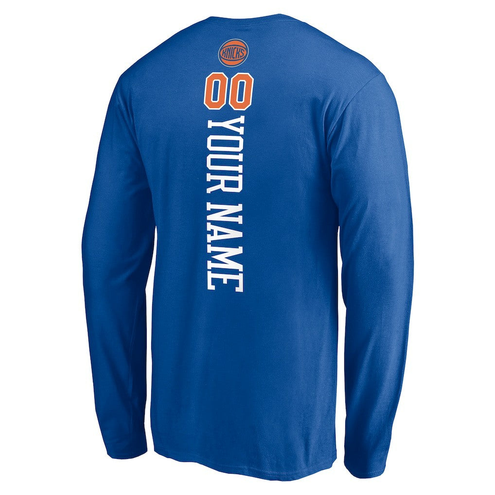 New York Knicks Playmaker Personalized Name & Number Long Sleeve T-Shirt Discount