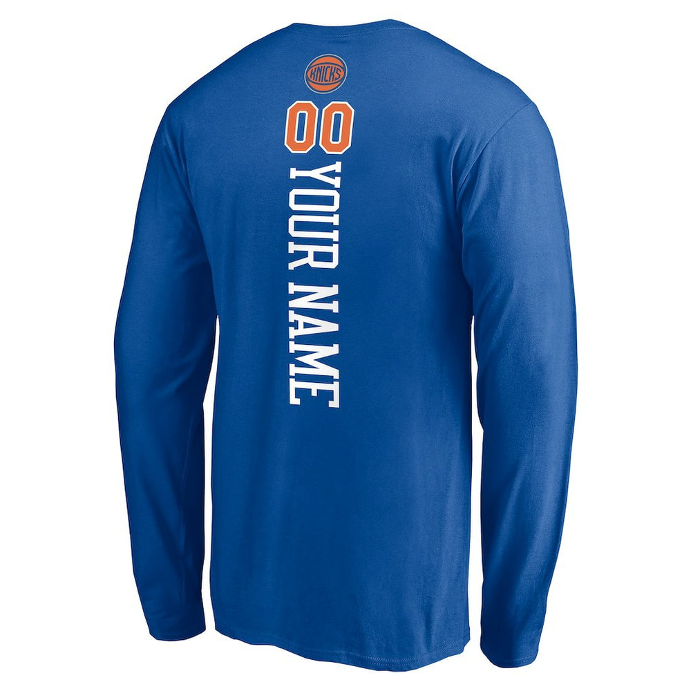 New York Knicks Playmaker Personalized Name & Number Long Sleeve T-Shirt Discount