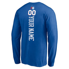 Philadelphia 76ers Playmaker Personalized Name & Number Long Sleeve T-Shirt sale Discount